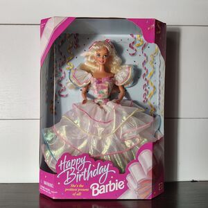 Vintage 1995 Mattel Happy Birthday Barbie Blonde Doll NRFB 14649 Sealed